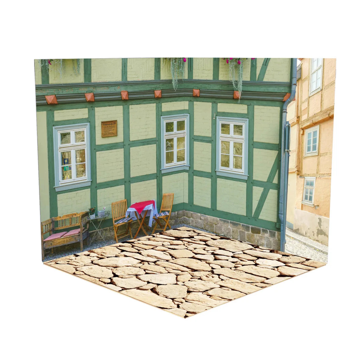 1:12 Miniature Scene Background Board Assembly Model For Showcase Action Figures Dolls Vehicle PVC Backdrop Material Diorama Kit