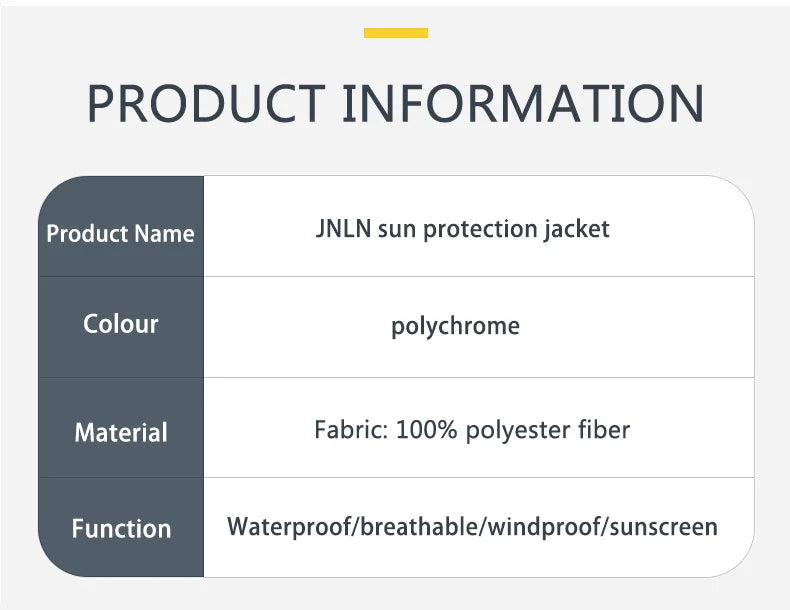 JNLN Camping Rain Jacket Men Women Waterproof Sun Protection Clothing Fishing Hunting Clothes Quick Dry Windbreaker With Pocket