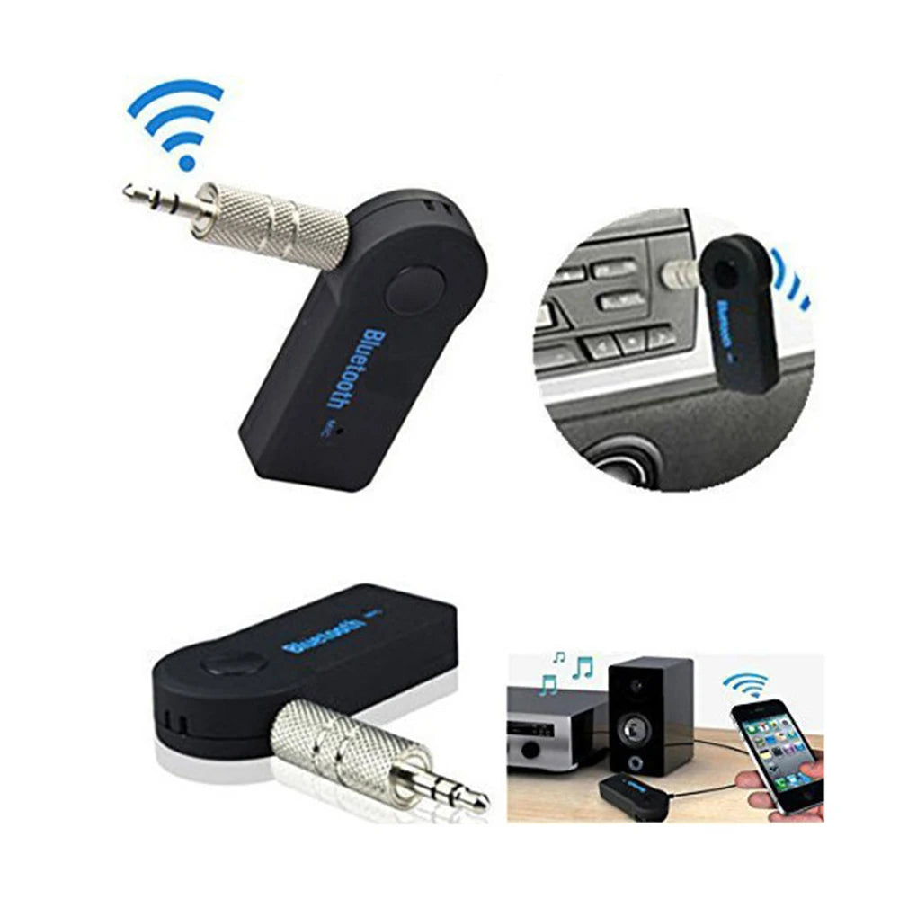 Portable Wireless Bluetooth-compatible Receiver 3.5mm Phone AUX Audio MP3 Car Stereo Music Receiver Adapter