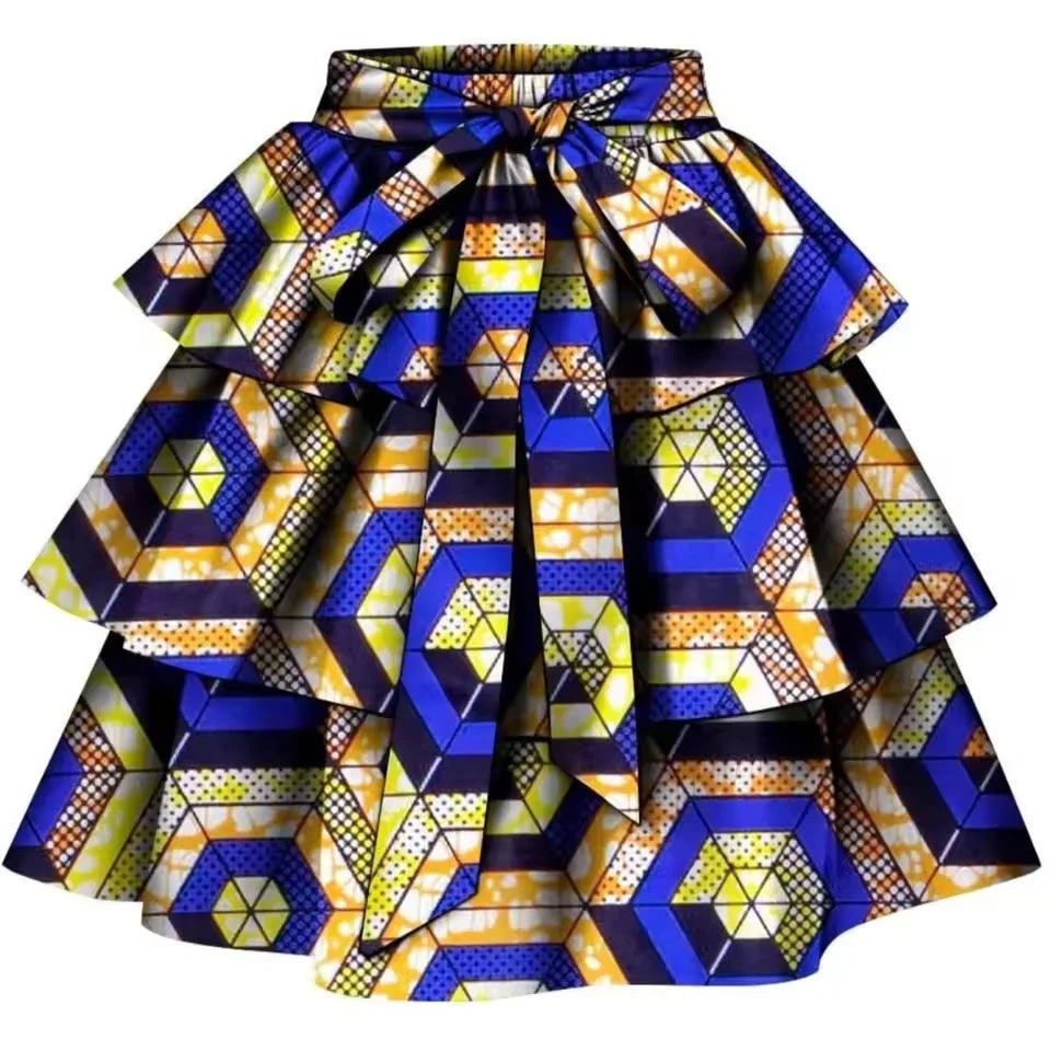 Sale! New African Print Clothes for Womem private custom pure cotton ankara print dashiki bazin riche casual skirt for women