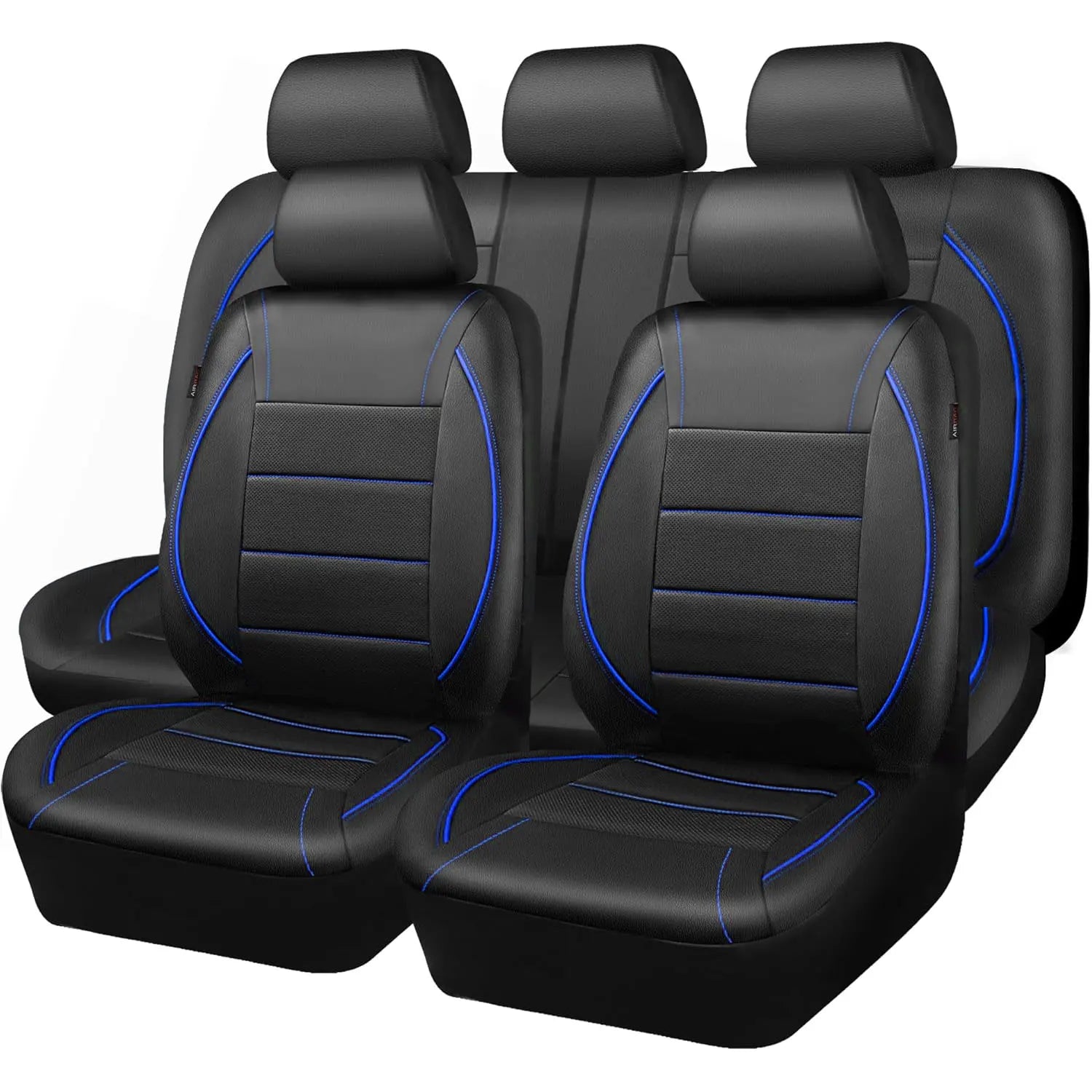 Universal Leather Car Seat Covers Simple Style Breathable  5 Seat Car Seat Cover