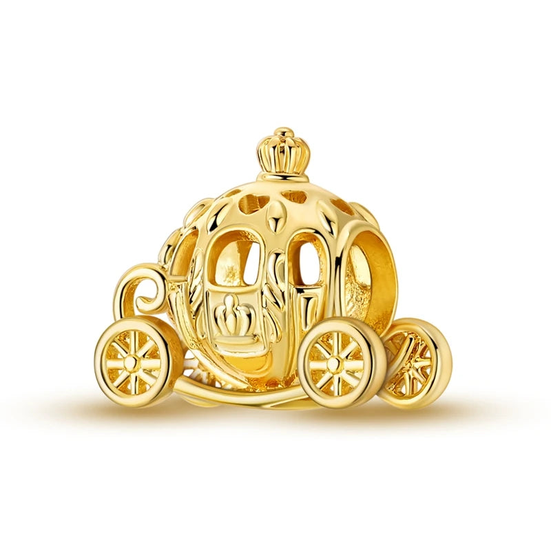 Hot Sales 925 Sterling Silver Golden Series Charms Beads Cross Devil's Eye Bow Charms Pendant Fit Original Bracelet DIY Jewelry