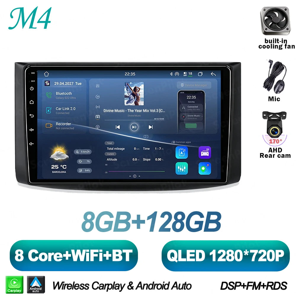 Android 16 For Chevrolet Lova Captiva Gentra Aveo 2006-2012 Touch Screen Android Auto Mirror Link Stereo Head Unit Car Radio RDS
