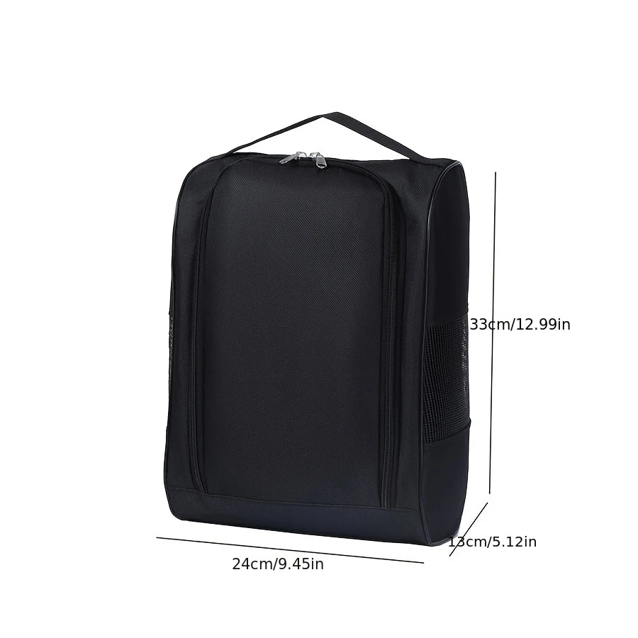 Portable Golf Shoe Bag Oxford Cloth Shoe Carrier Bags Breathable Lightweight Golf Handbag Dustproof Football Tennis Shoe Bag