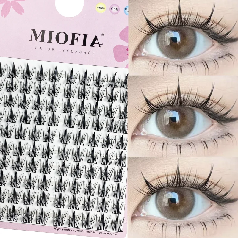 Large Capacity Fish Tail Fake Eyelashes Natural Russian Anime Eyelashes Natural Eyelashes Cosplay Single Cluster Fake Eyelashes