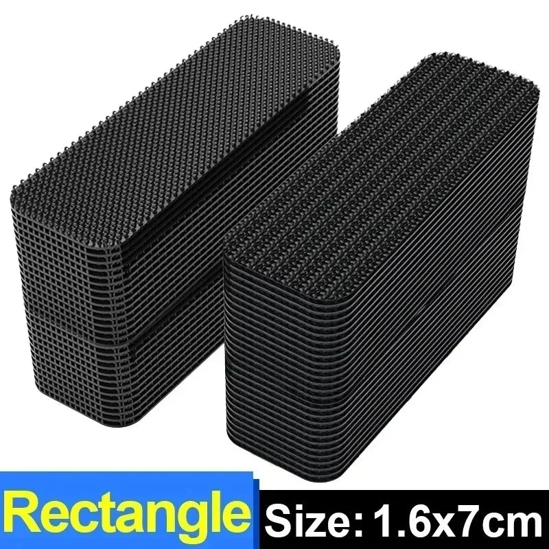 Car Floor Mat Fixed Patches Self Adhesive Hook and Loop Fastener Tape Double Sided Sewable Stickers for Car Carpet Dashboard DIY