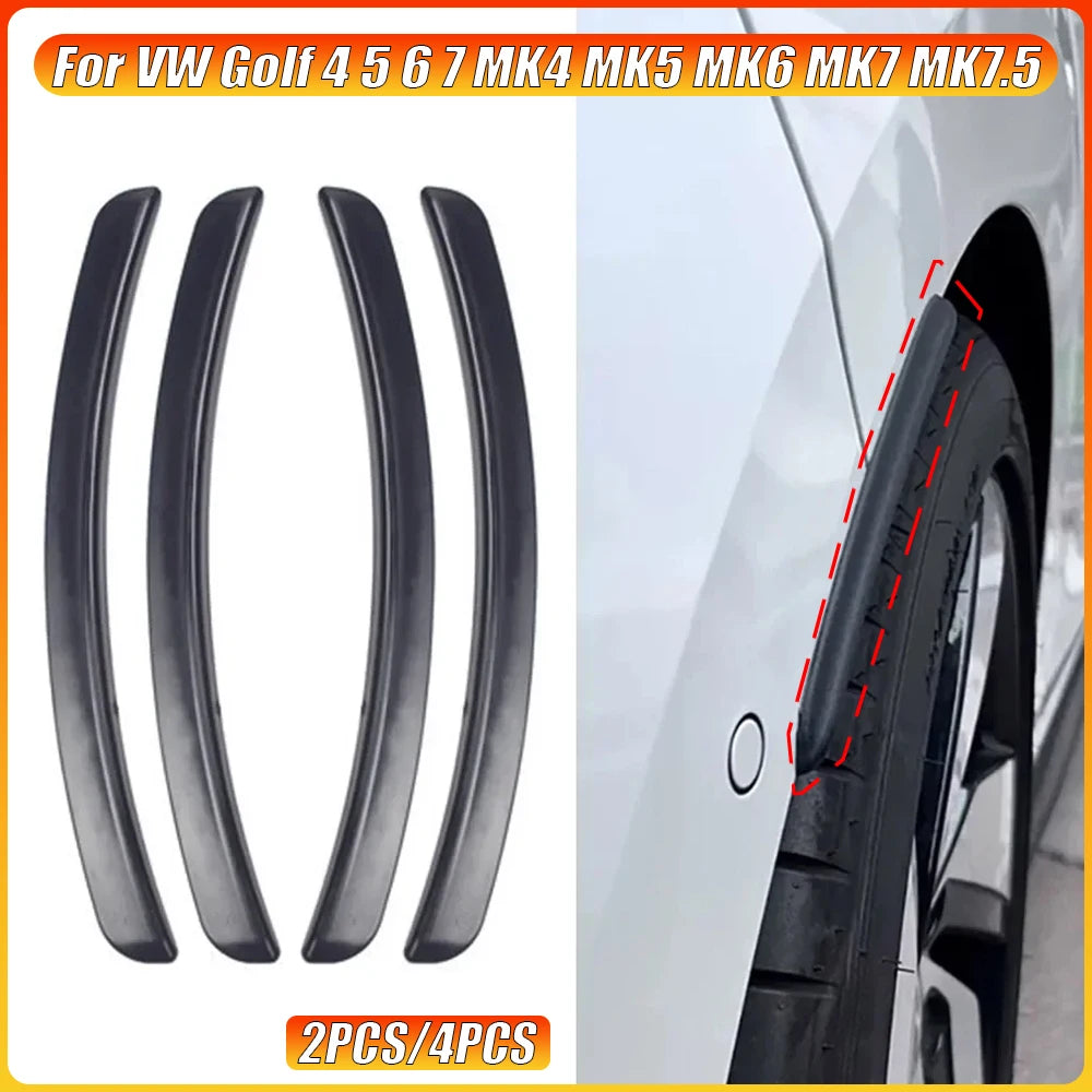 Universal Car Bumper Fender Flare Mud Flap Splash Guards for VW Golf 4 5 6 7 MK4 MK5 MK6 MK7 MK7.5 GTI GTE GTD R-LINE R