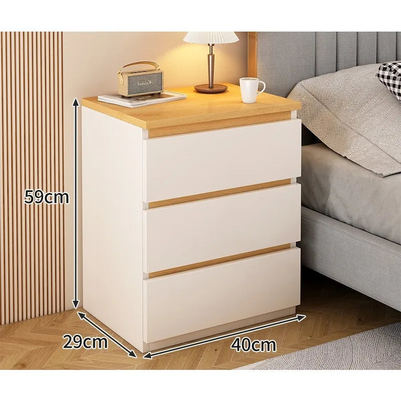 Bedside table Bedroom Home Modern simple bedroom Simple heightening Bedside small cabinet Storage drawer cabinet
