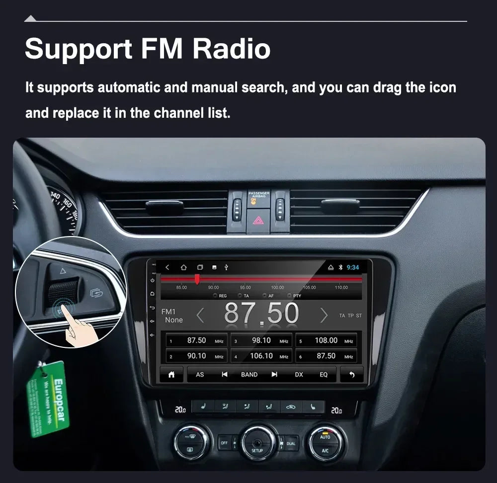 Car Radio Multimedia Player For Toyota Corolla Verso 2004-2009 2 Din 4G Carplay Wifi Navigation GPS Android Autoradio Head Unit