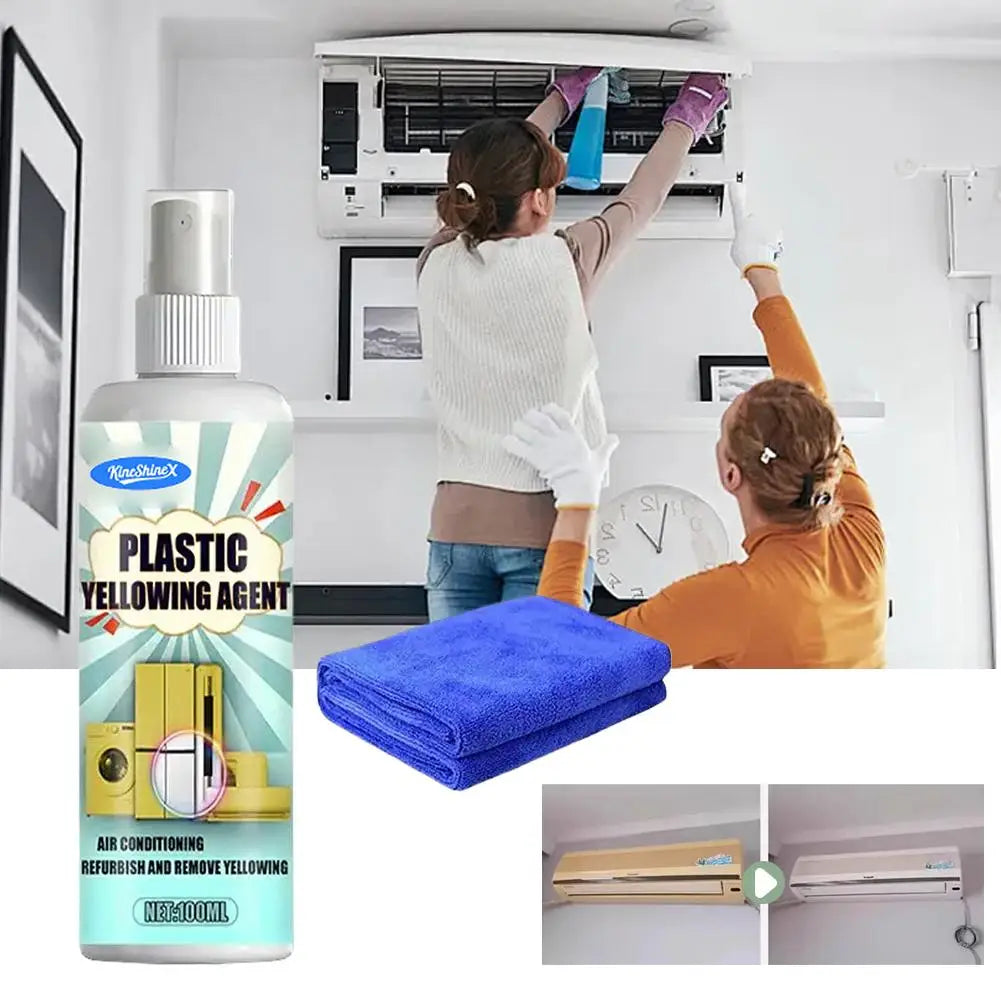 Plastic Remove Yellowing Cleaning Agent |Air Conditioning Washing Machine Renovation | Anti Oxidation Appliances Cleaning Supply