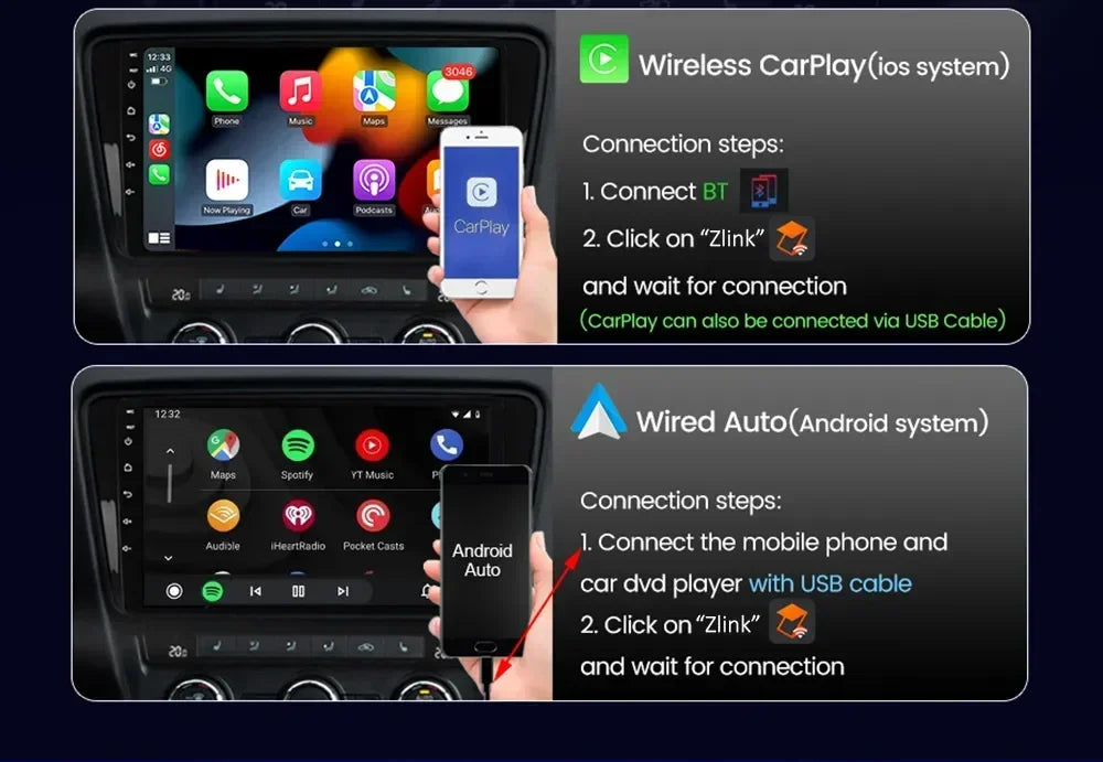 Car Radio Multimedia Player For Toyota Corolla Verso 2004-2009 2 Din 4G Carplay Wifi Navigation GPS Android Autoradio Head Unit