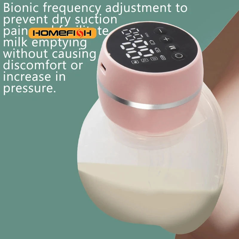 2026 New Wearable Electric Breast Pump Painless Double-Sided, Fully Automatic And Hands-Free Breast Milk Collector Sells Well.