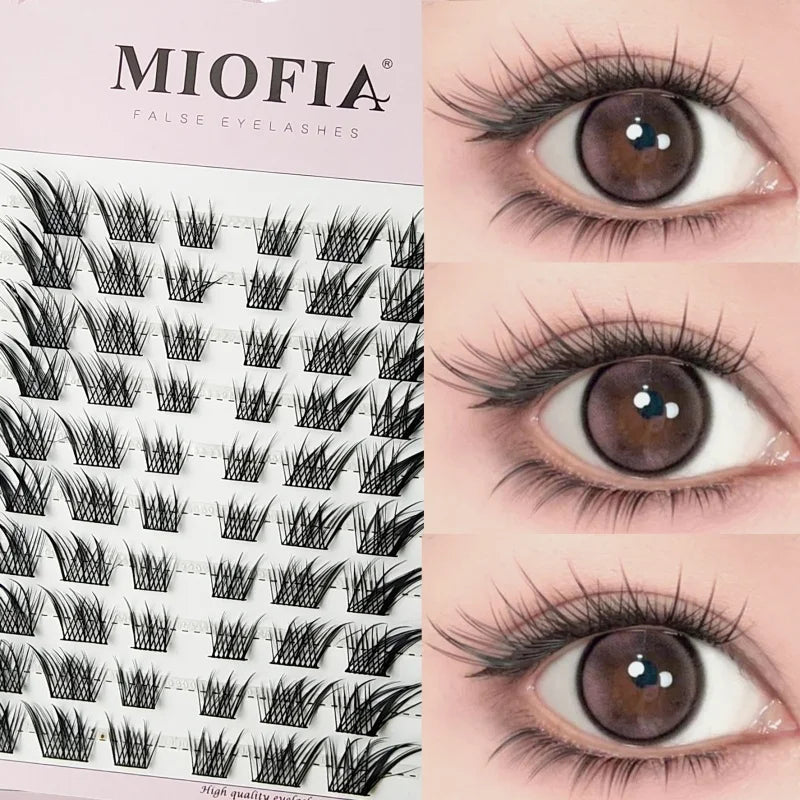 Large Capacity Fish Tail Fake Eyelashes Natural Russian Anime Eyelashes Natural Eyelashes Cosplay Single Cluster Fake Eyelashes