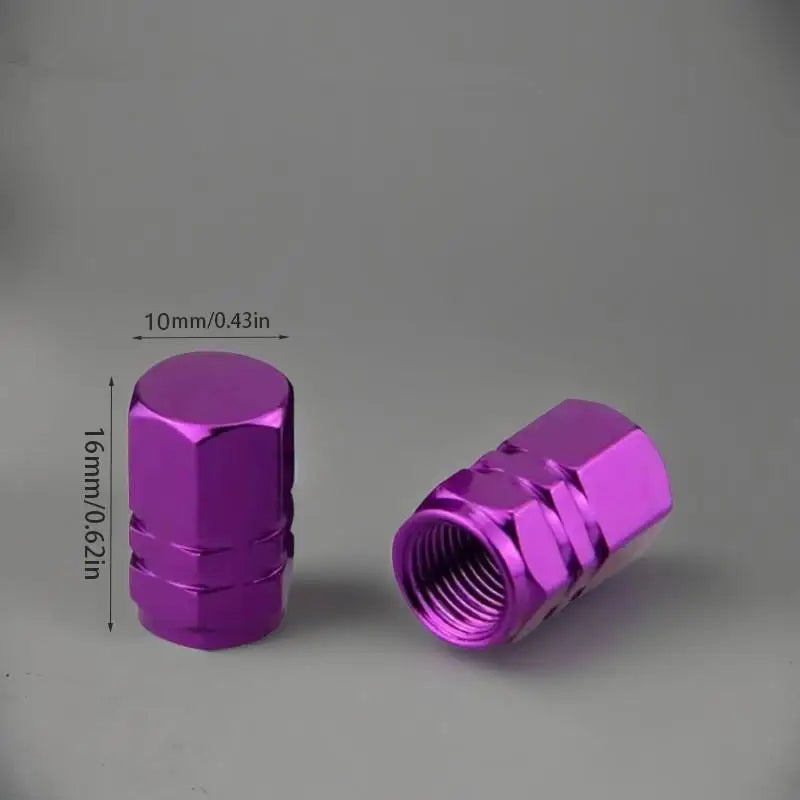 4pcs Aluminum Alloy Car Wheel Tire Valve Caps Tyre Rim Stem Covers Airdust Waterproof For Automobiles Motorcycles Trucks Bikes