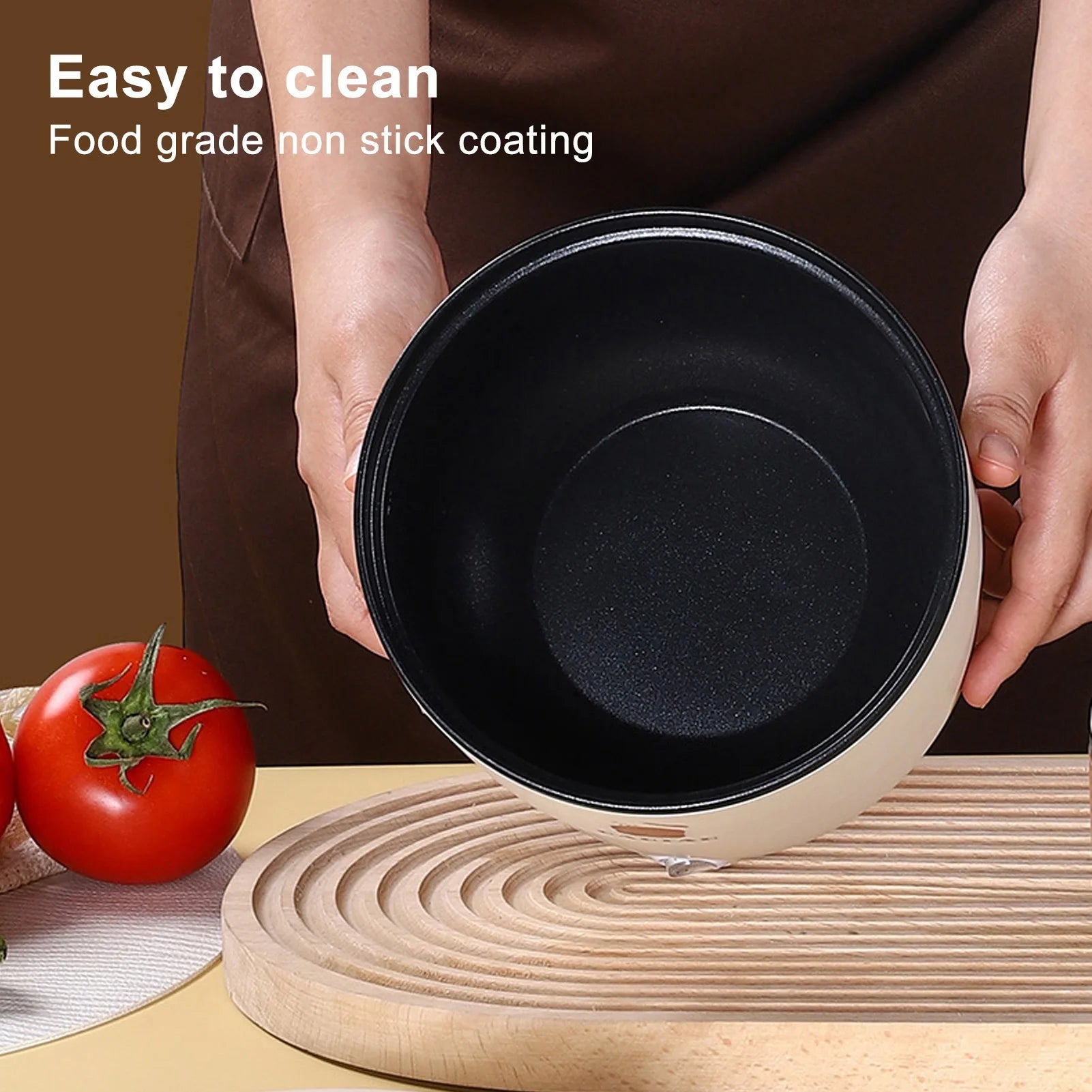Electric Rice Cooker 1.8L Multifunctional Rice Cooker Maker Double Layers Anti Stick Coating Anti Scald  for Noodles