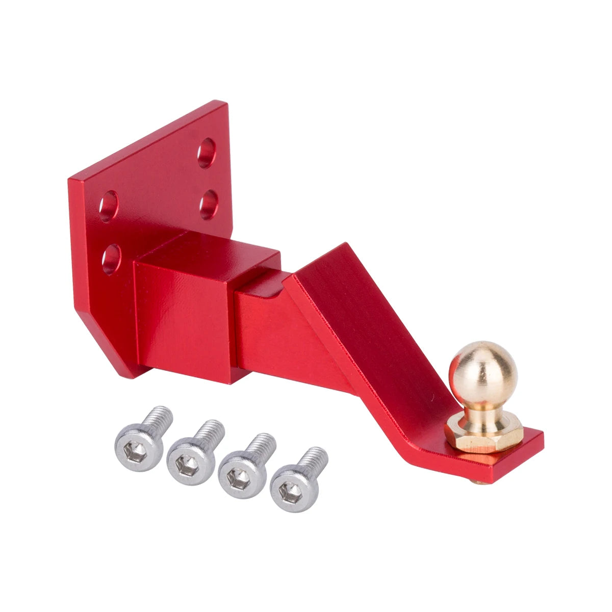 1Pcs CNC Aluminum RC Trailer Hook Drop Hitch Receiver for 1/10 RC Crawler Car D90 Upgrade Parts