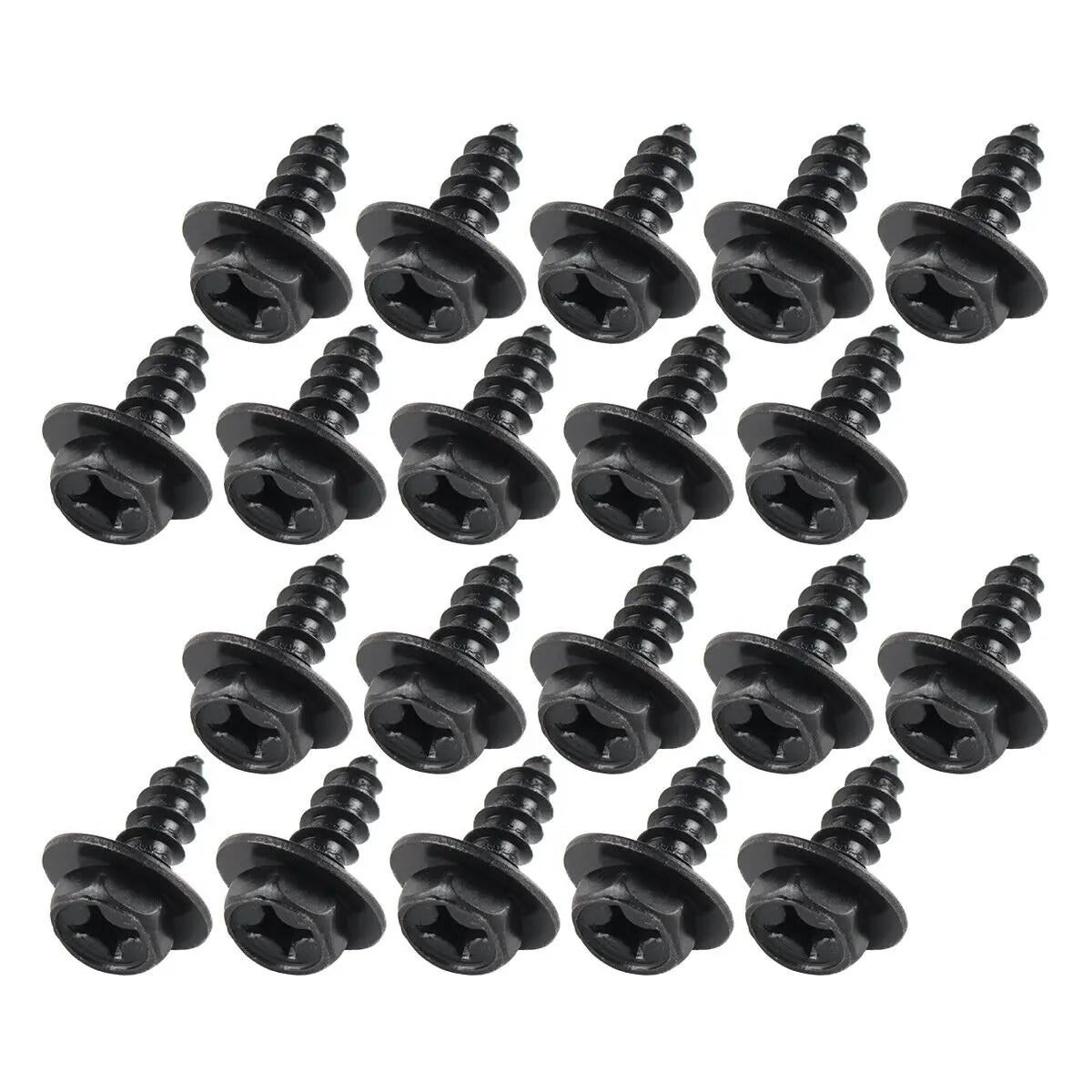 Universal Car Bumper Fender Fastener Clip Hex Head Self Tapping Screws Car Fender Splash Seal Guards Rivet Clip Screws Fasteners
