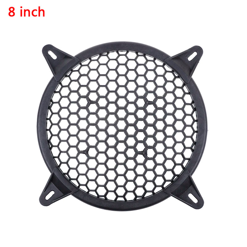 4''/6''/8''/10''/12'' Plastic Car Audio Speaker Sub Woofer Grille Guard Protector Cover Mesh Round Subwoofer