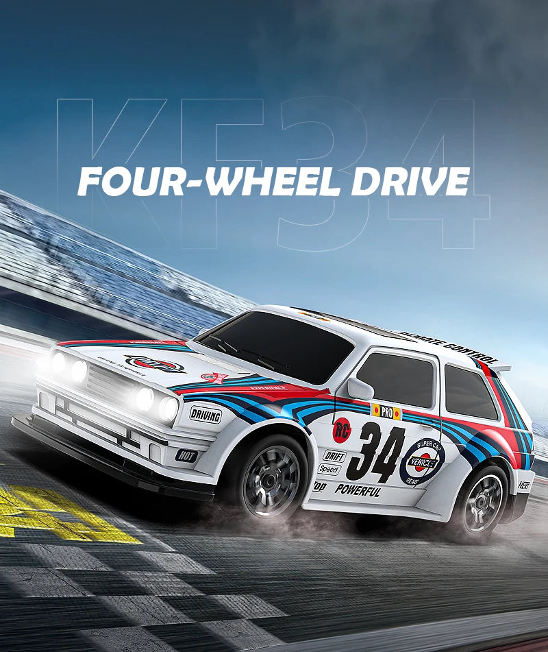 4WD RC Drift Car 1:43 Remote Control Cars Truck 4x4 Racing Drifting 2.4G Radio Mini Vehicle Model Toy Gift for Adults Kids Boys