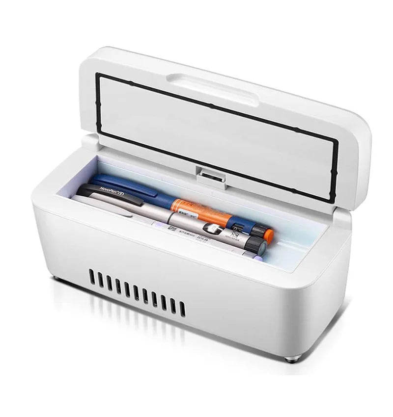 Insulin Cooler Mini Fridge Portable Medicine Refrigerator Serum Interferon Dispenser Car Fridge Family Outdoor Travel