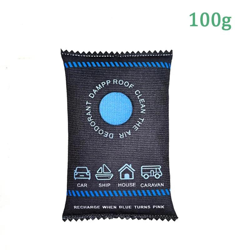 Reusable Silicone Dehumidifier Bag Car Air Freshener Interior Wardrobe Room Home Moisture Absorber Dampness Preventer Drying Bag