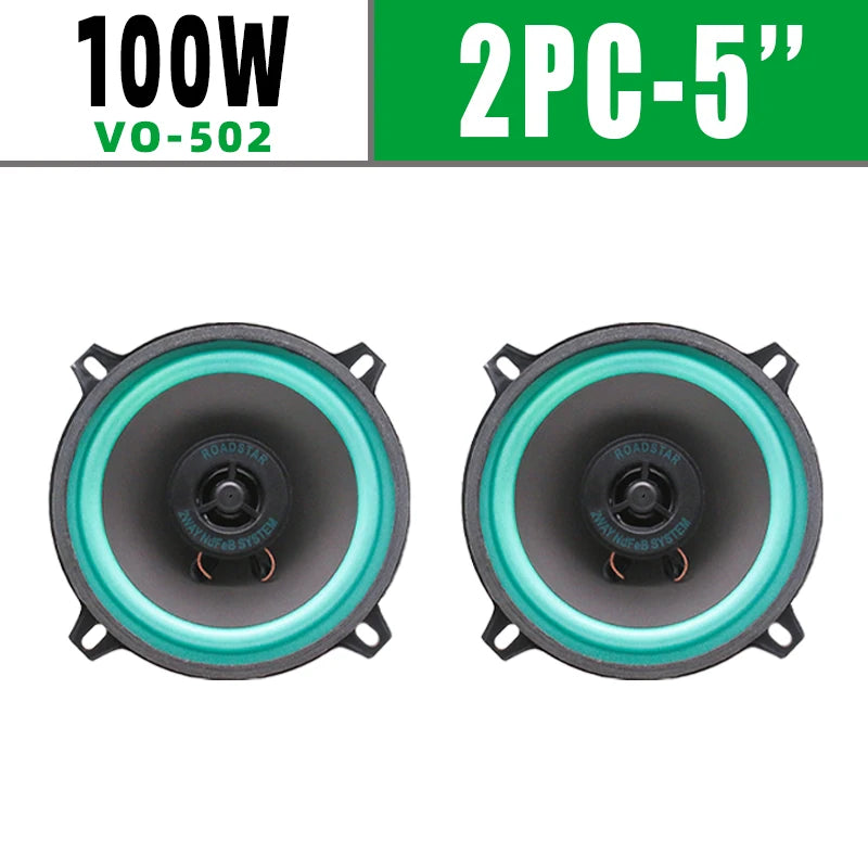 2PCS 4/5/6.5 Inch Car Speakers HiFi Coaxial Car Door Subwoofer Universal Automotive Audio Music Full Range Truck Stereo Speaker