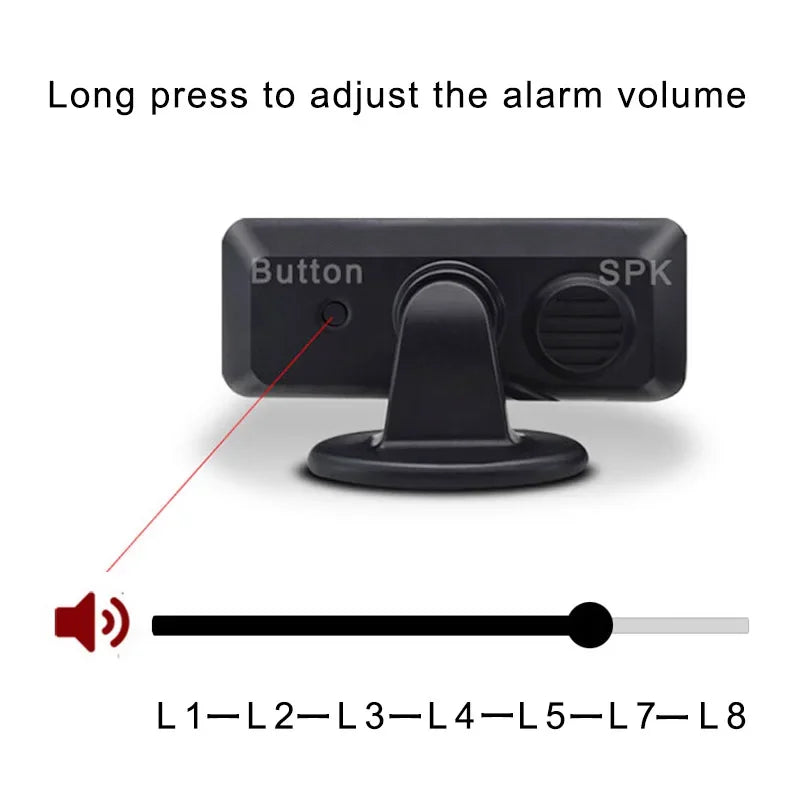 8 Parktronic Parking Sensors Kit Reversing Front and Rear Car Backup Radar Detector Backing Assistance Sound Aler AID