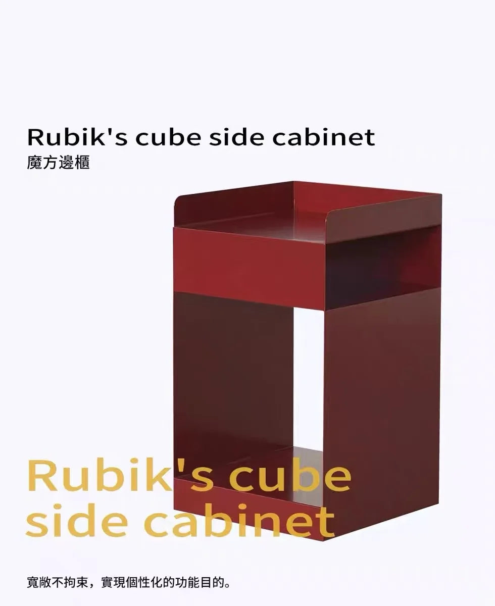 Recessed Bedroom and Living Room Bedside Table Storage Cabinet Multi-Functional Bedside Cabinet Storage Unit with Wheels