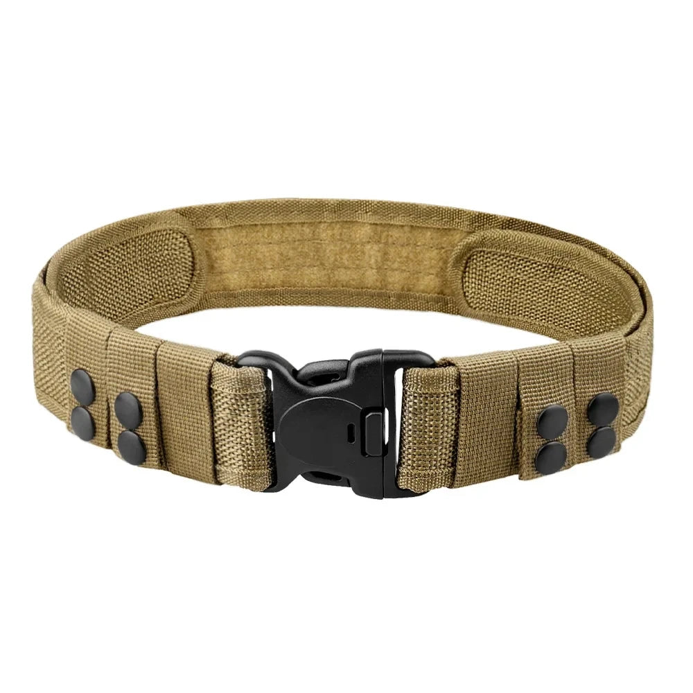 1pc Men's Belt Outdoor Tactical Belt Oxford Cloth Belt Mountaineering Belt Nylon Wide Waist Belt Work Belt Neutral Belts 2024New