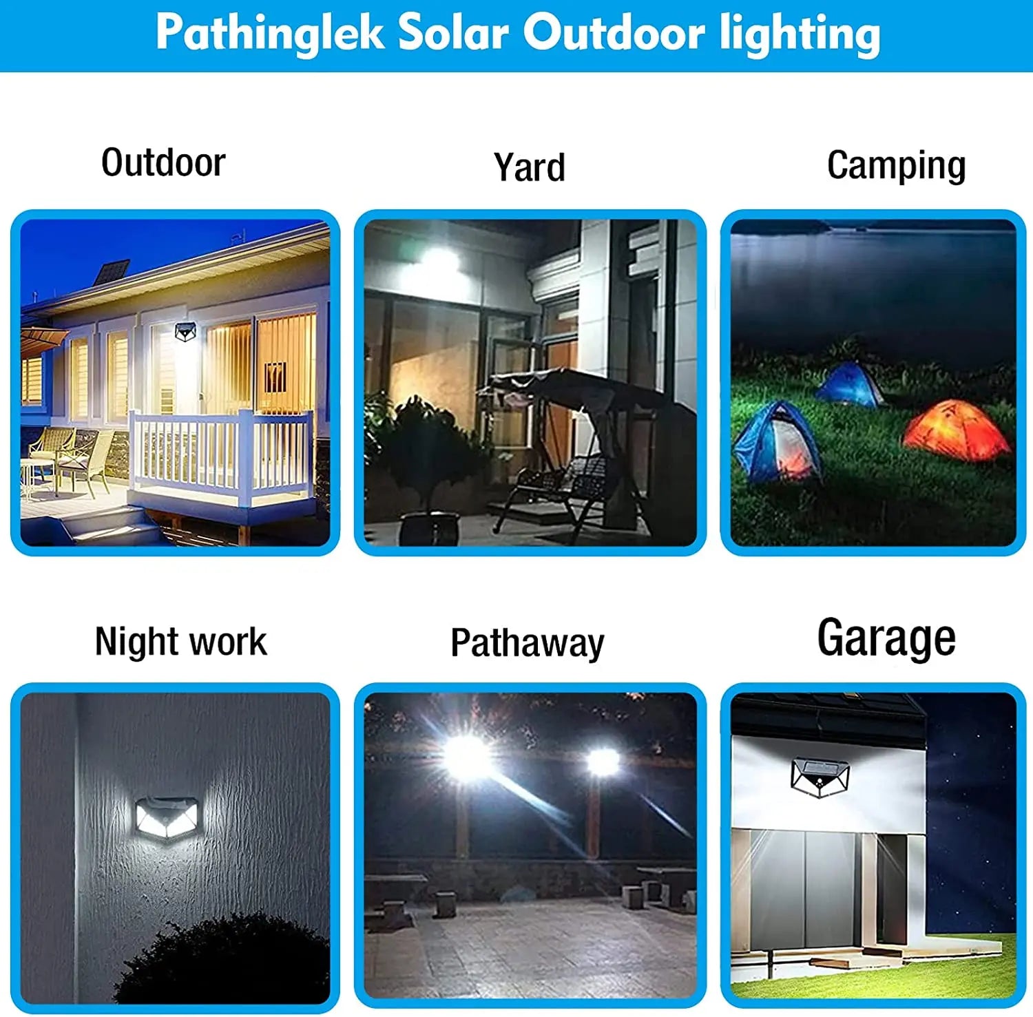 100 LED Outdoor Solar Lamp Outdoor Garden Decoration Solar LED Light Waterproof Sunlight Powered Spotlight with Motion Sensor