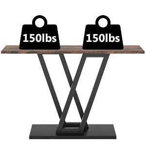 Tribesigns 110 cm Console Table Industrial Entryway Hallway Table  Living Room Furniture