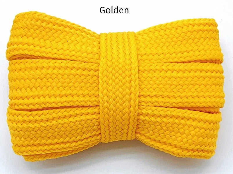 New 2cm wide fashion laces men and women sneakers flat shoes casual shoes lace length 100/120/140/160cm shoelace 18 color