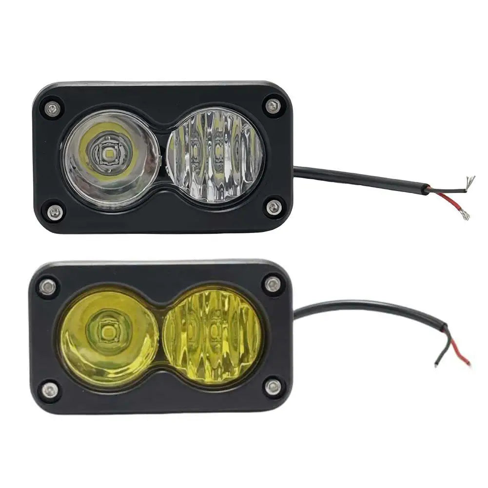 3 Inch Car Spotlight White Yellow LED Pod Driving Work Light for Motorcycle Pickup Truck Offroad Roof Luggage Rack Lamp 20W