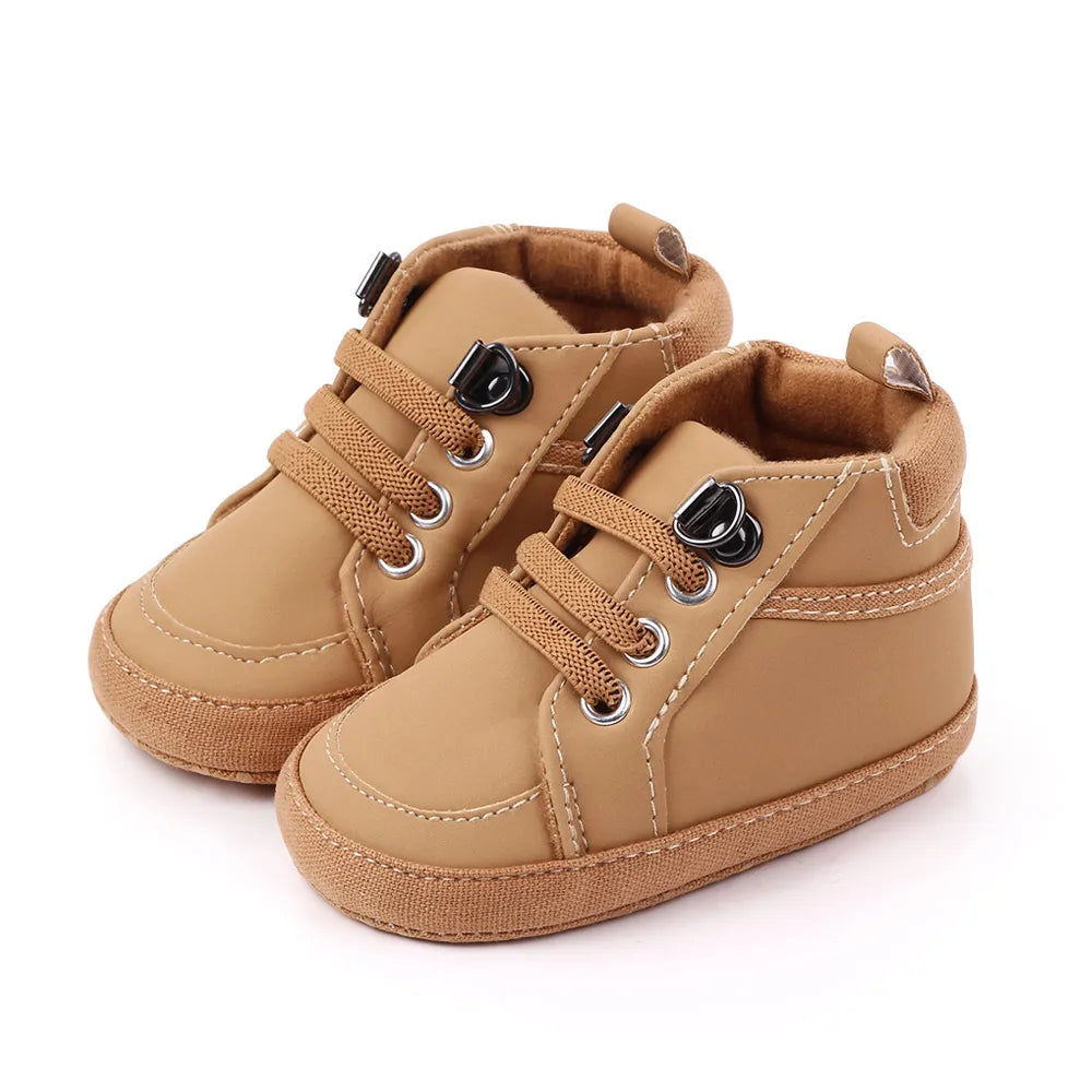 Baby Casual Shoes Ankle-covered Little Boots for 0-1 Years Toddler Boys Outdoor Prewalking