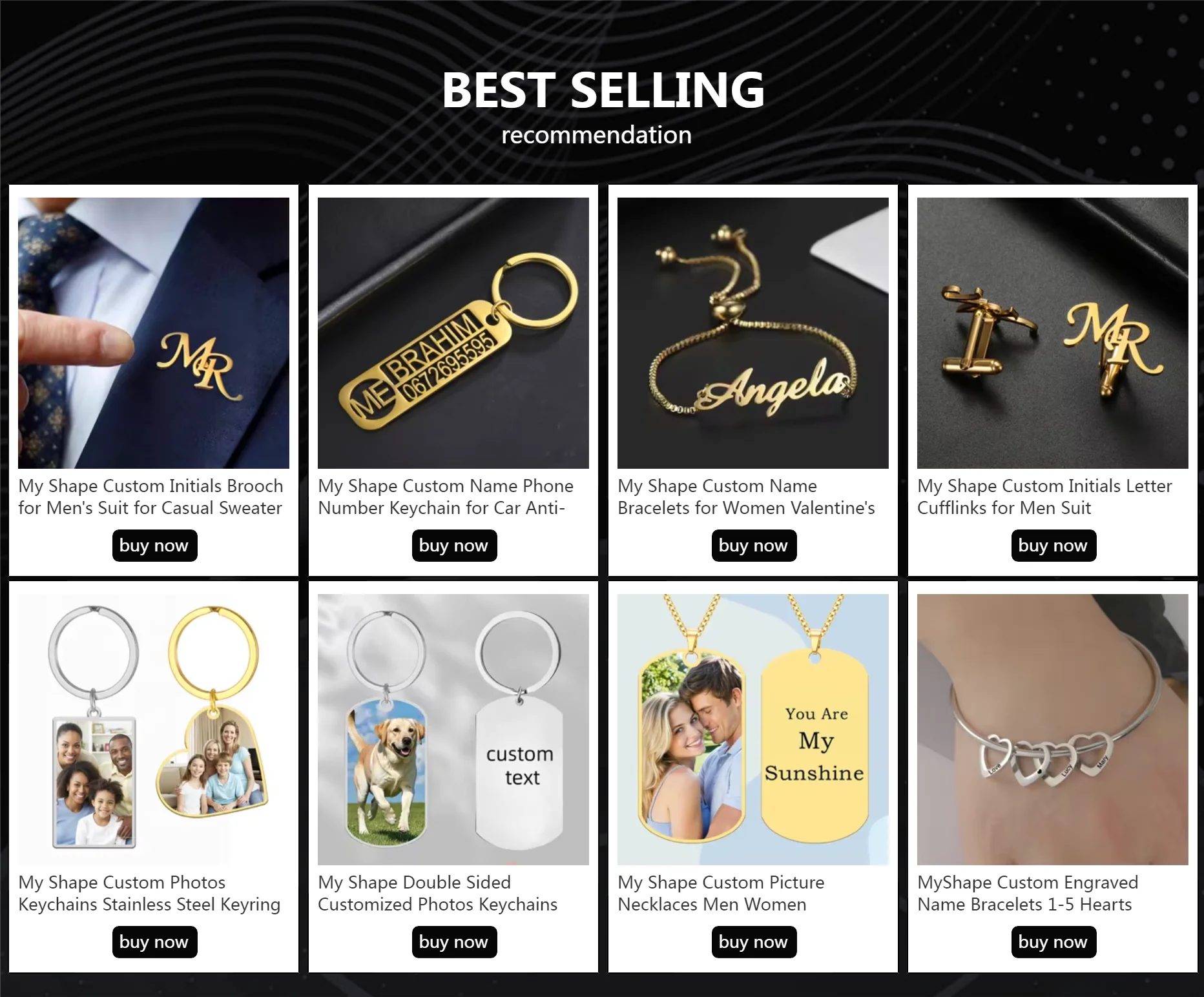 My Shape Custom Name Sparkling Necklaces Stainless Steel Customized Bling Frosted Pendants Personalized Name Chain Jewelry Gifts