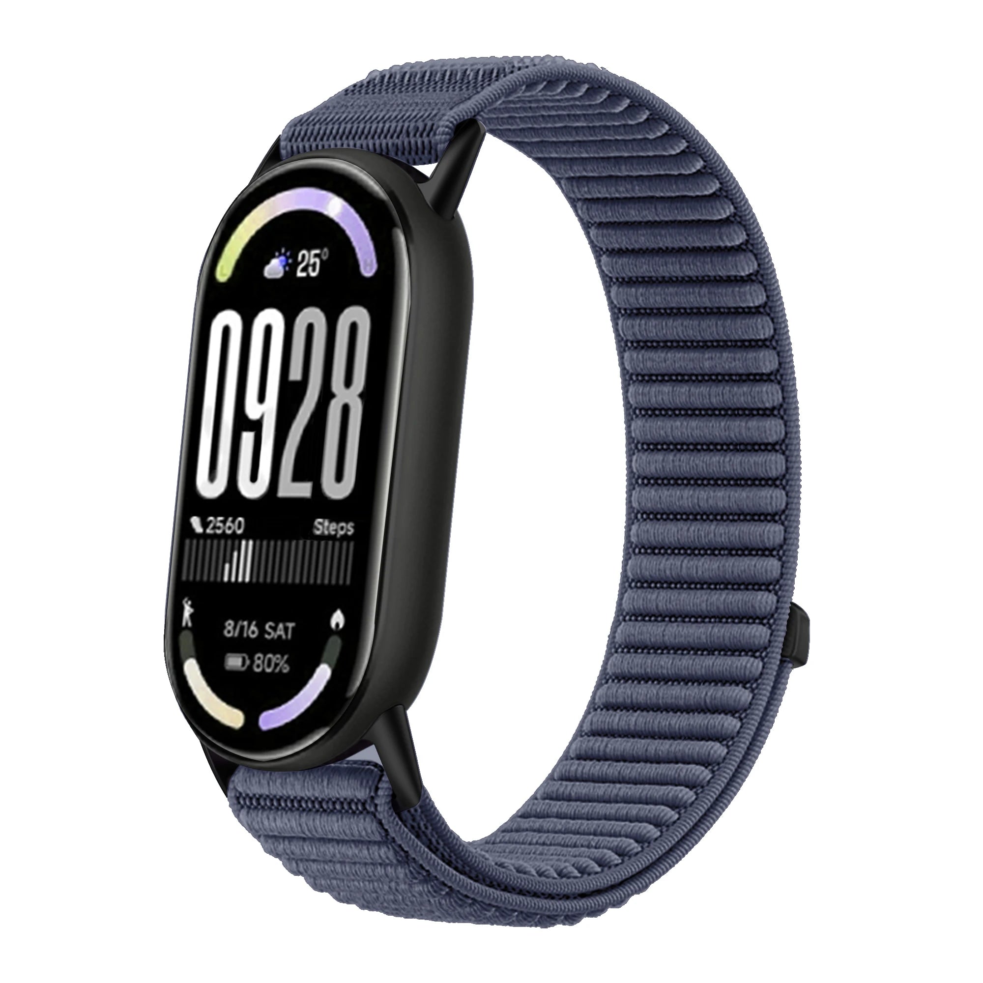 Original Nylon Loop Strap For Xiaomi Miband 10/9/8 Metal buckle Integration Bracelet Band For Miband 10 9 8 Breathable Wristband