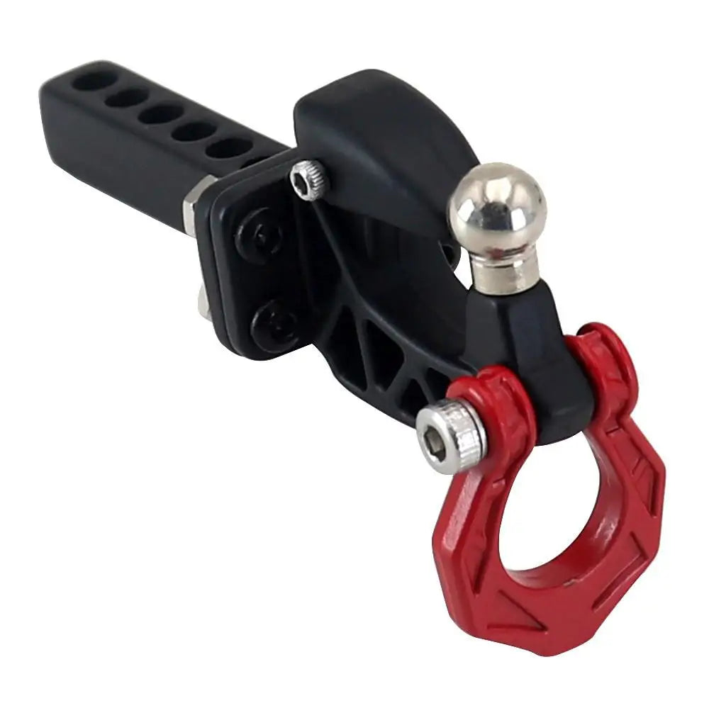 Metal Rear Bumper Tow Trailer Hook Drop Hitch Receiver For 1/8 1/10 Rc Crawler Car Axial Scx10 Traxxas Trx4 Rgt Yikong Redcat