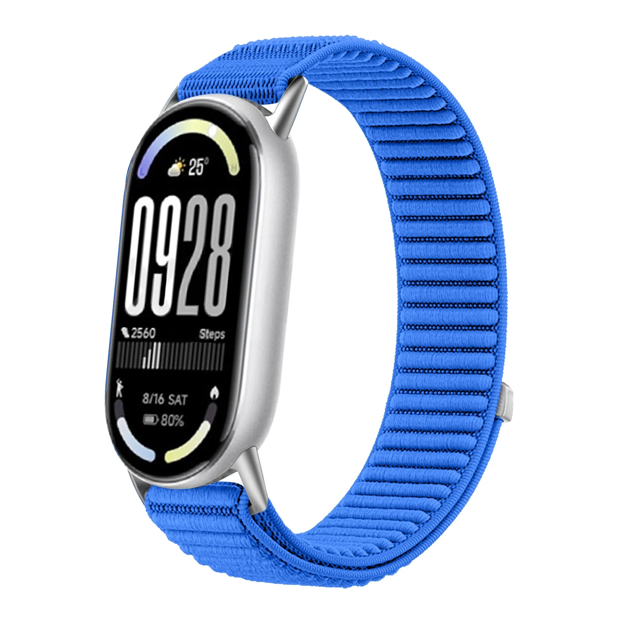 Original Nylon Loop Strap For Xiaomi Miband 10/9/8 Metal buckle Integration Bracelet Band For Miband 10 9 8 Breathable Wristband