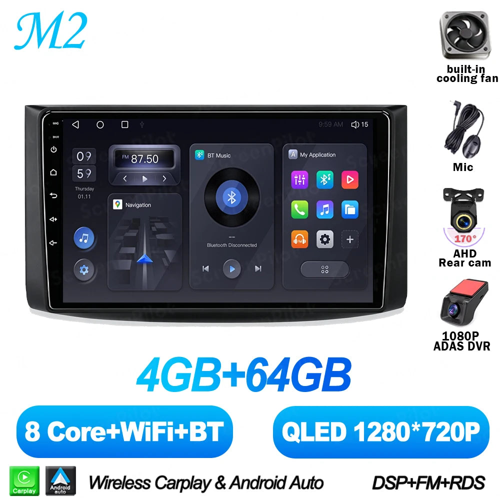 Android 16 For Chevrolet Lova Captiva Gentra Aveo 2006-2012 Touch Screen Android Auto Mirror Link Stereo Head Unit Car Radio RDS