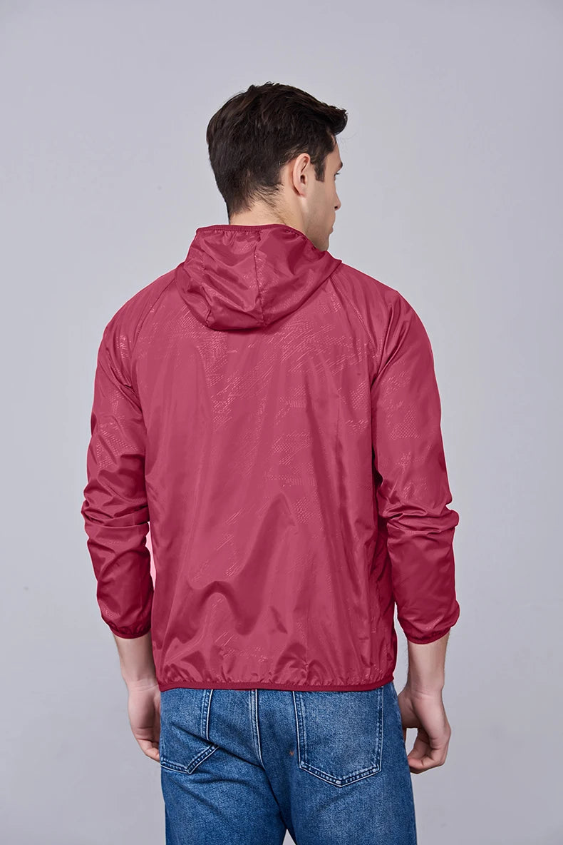 JNLN Unisex Hiking Jacket Men Women Waterproof Quick Dry Camping Windbreaker Outdoor Trekking Fishing Rain Coat Anti UV Clothes