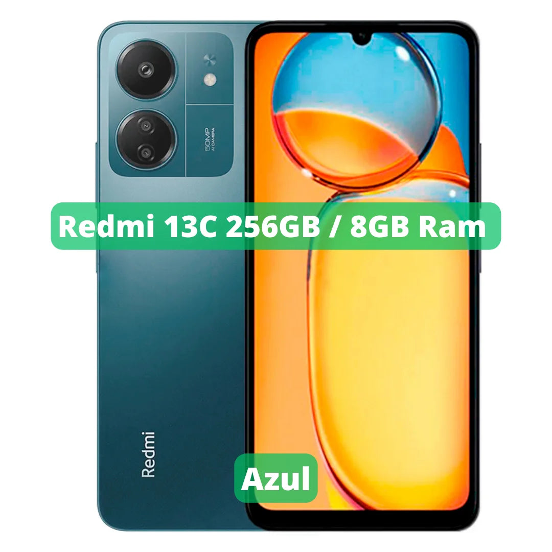Xiaomi Redmi 13C Versão Global | Smartphone 4G , ROM Global , Câmera 50MP , Carregador  18W Mobile Phones Smartphone