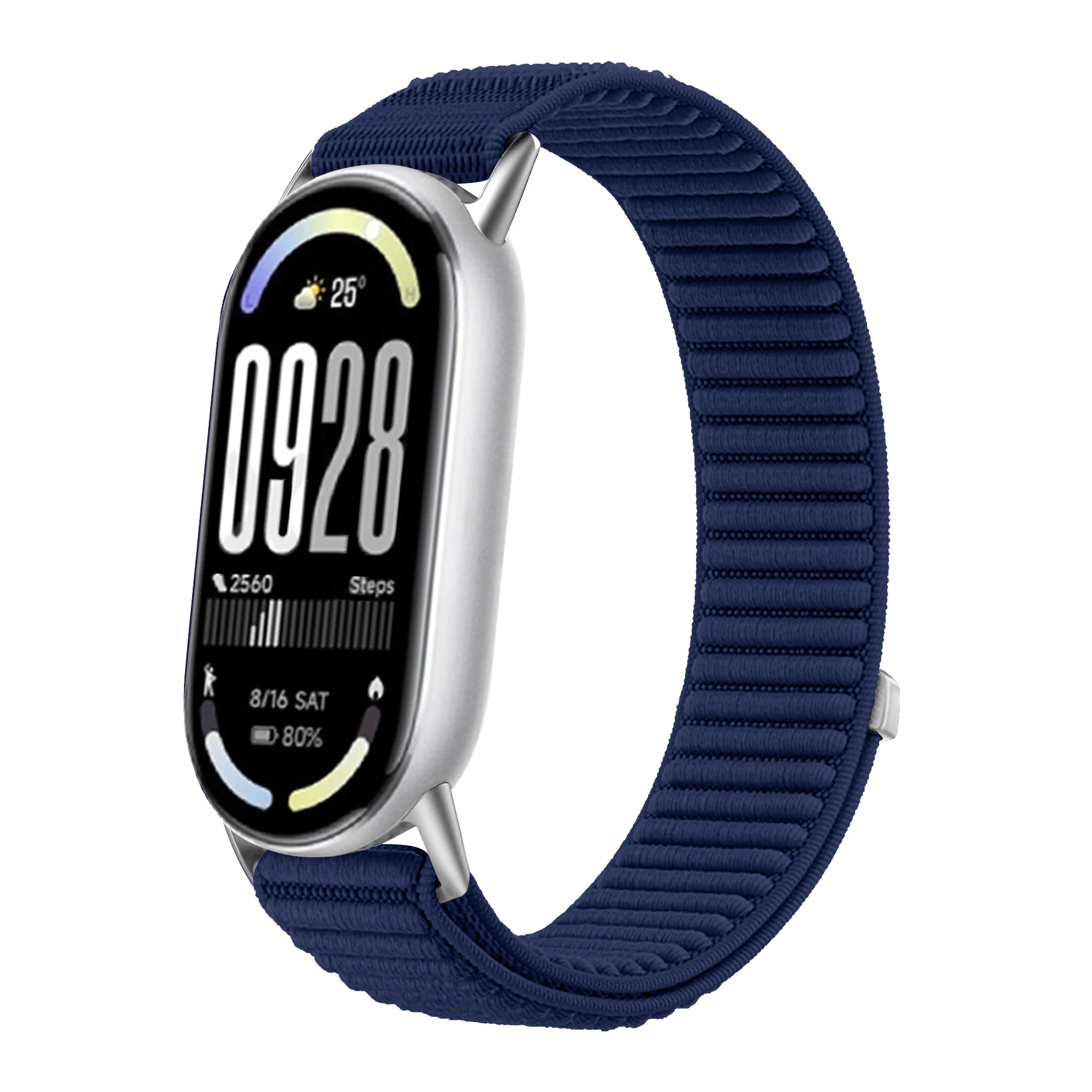 Original Nylon Loop Strap For Xiaomi Miband 10/9/8 Metal buckle Integration Bracelet Band For Miband 10 9 8 Breathable Wristband