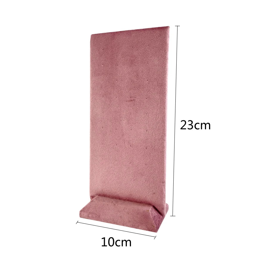 Pink Velvet Jewelry Organizer Trays Earrings Rings Holder Stud Ear Watch Bangle Storage Tray Jewelry Counter Jewelry Display