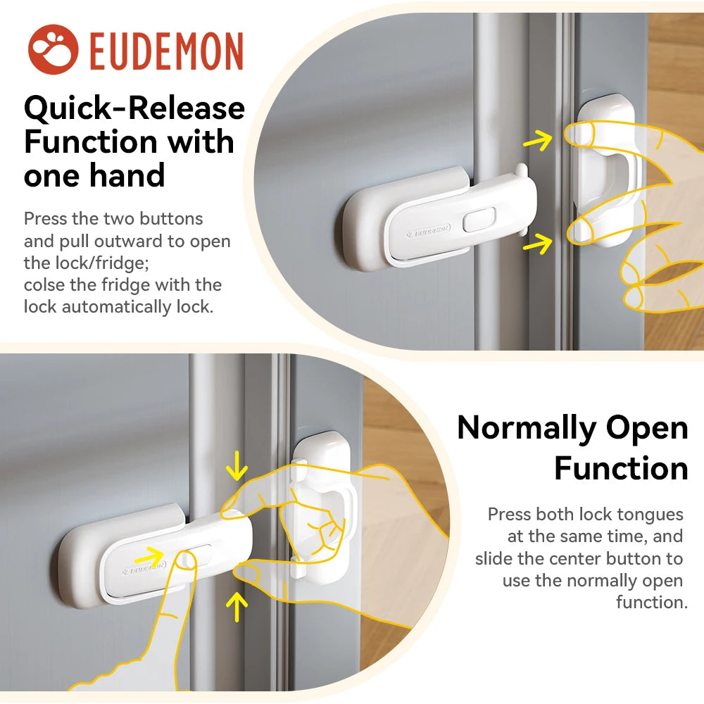 EUDEMON 1PC Baby Safety Refrigerator Door Stopper Single-Door Fridge lock Kids Safety Freezer Lock Stop Kids from Opening Fridge
