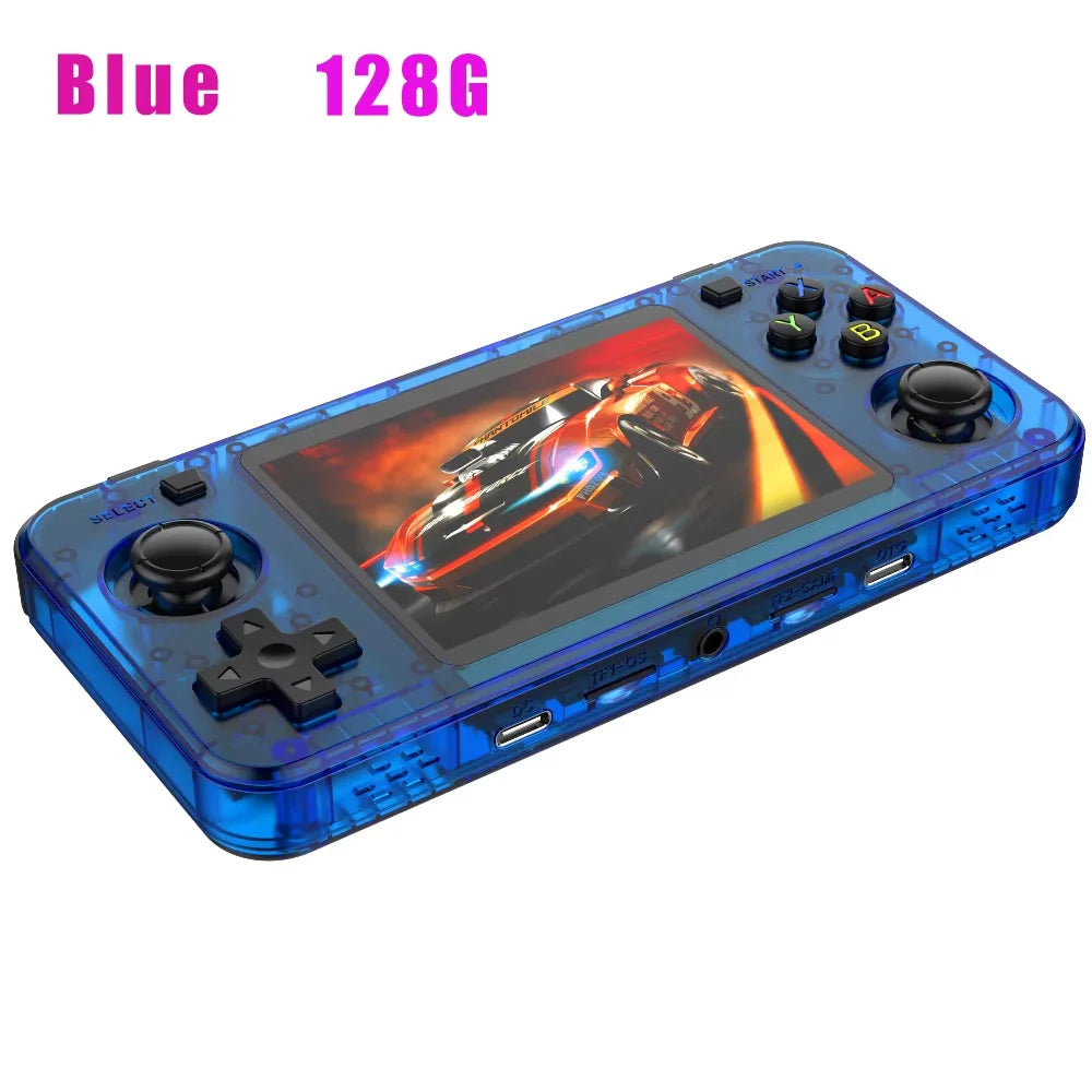 R36H ARKOS Retro Handheld Game Console Portable 64G 128G Pocket Video Player 3.5 Inch IPS Screen R36S landscape Kid Gift