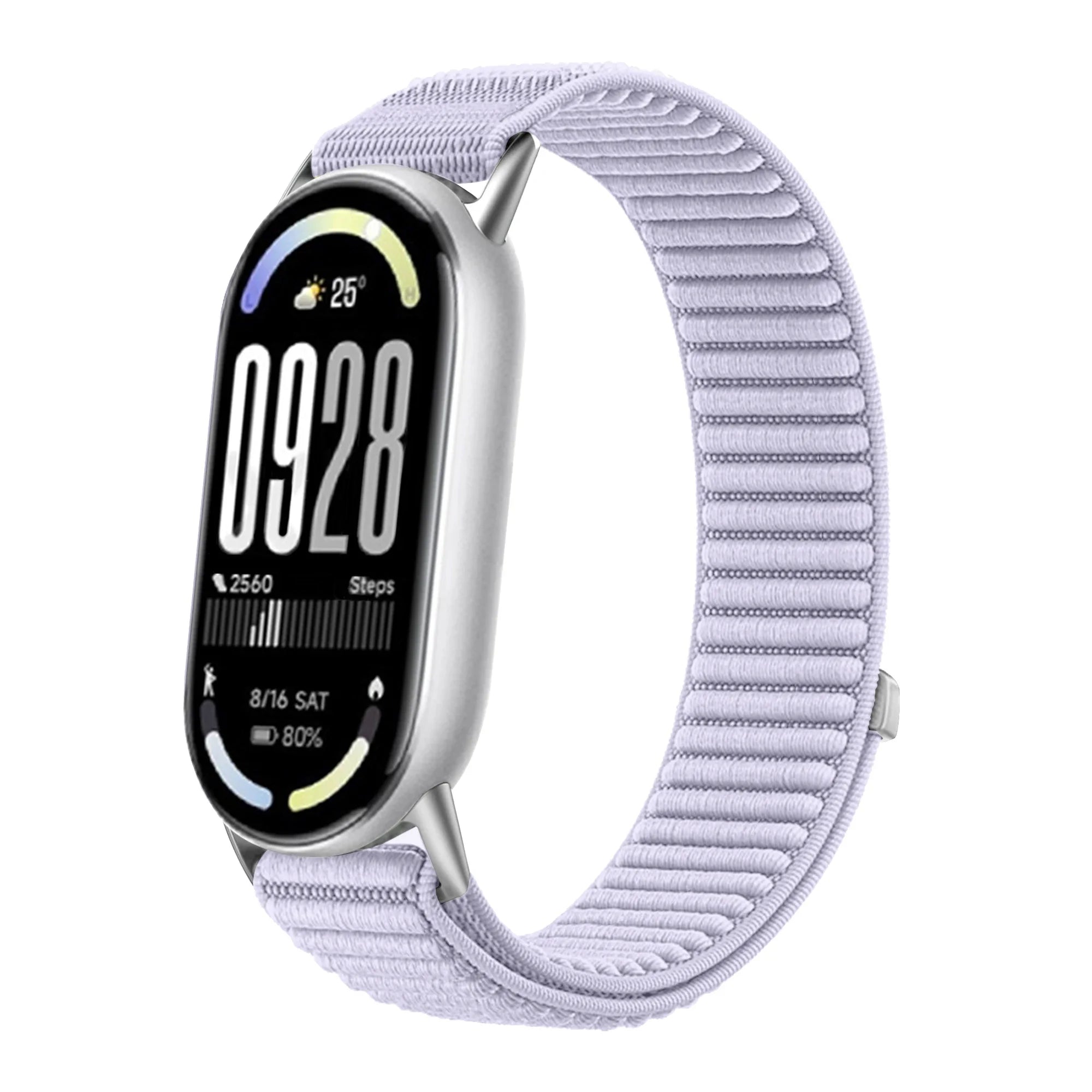 Original Nylon Loop Strap For Xiaomi Miband 10/9/8 Metal buckle Integration Bracelet Band For Miband 10 9 8 Breathable Wristband