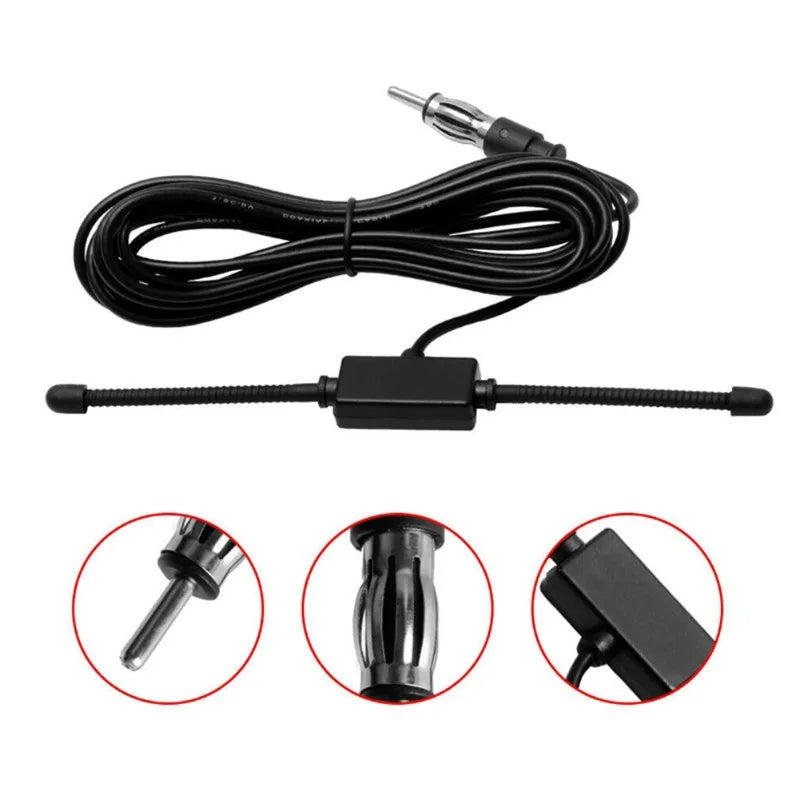 Car FM Antenna Car Dipole Antenna Boat Stereo AM FM Glass Antenna Radio Antenna Car Stereo Antenna Aerial Splitter Cable Adapter