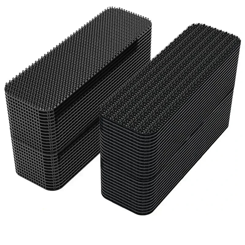 60/2pcs Carpet Fixing Stickers Adhesive Car Floor Mats Fixed Patches Home Sheets Anti Skid Grip Tape Sticker Double Sided Tapes
