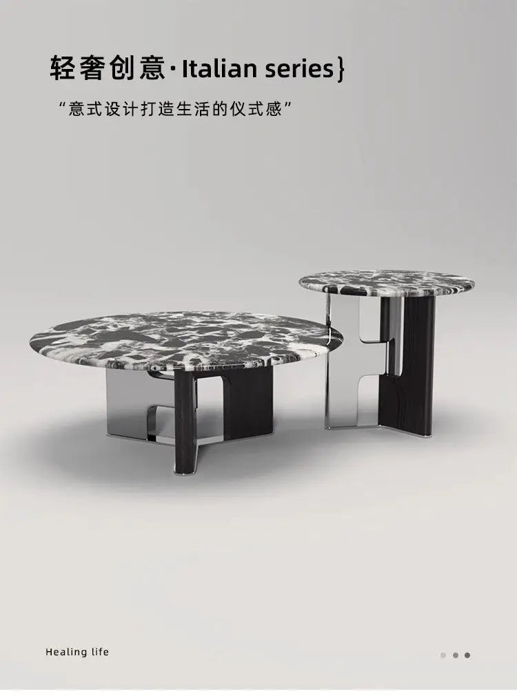 Organizer Black Coffee Tables Modern Design Italian Round Coffee Tables Minimalist Nordic Mesitas De Noche Home Accessories