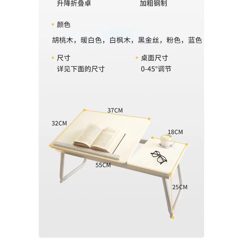 Bed foldable lifting computer desk small table notebook student dormitory lazy study table writing table desk